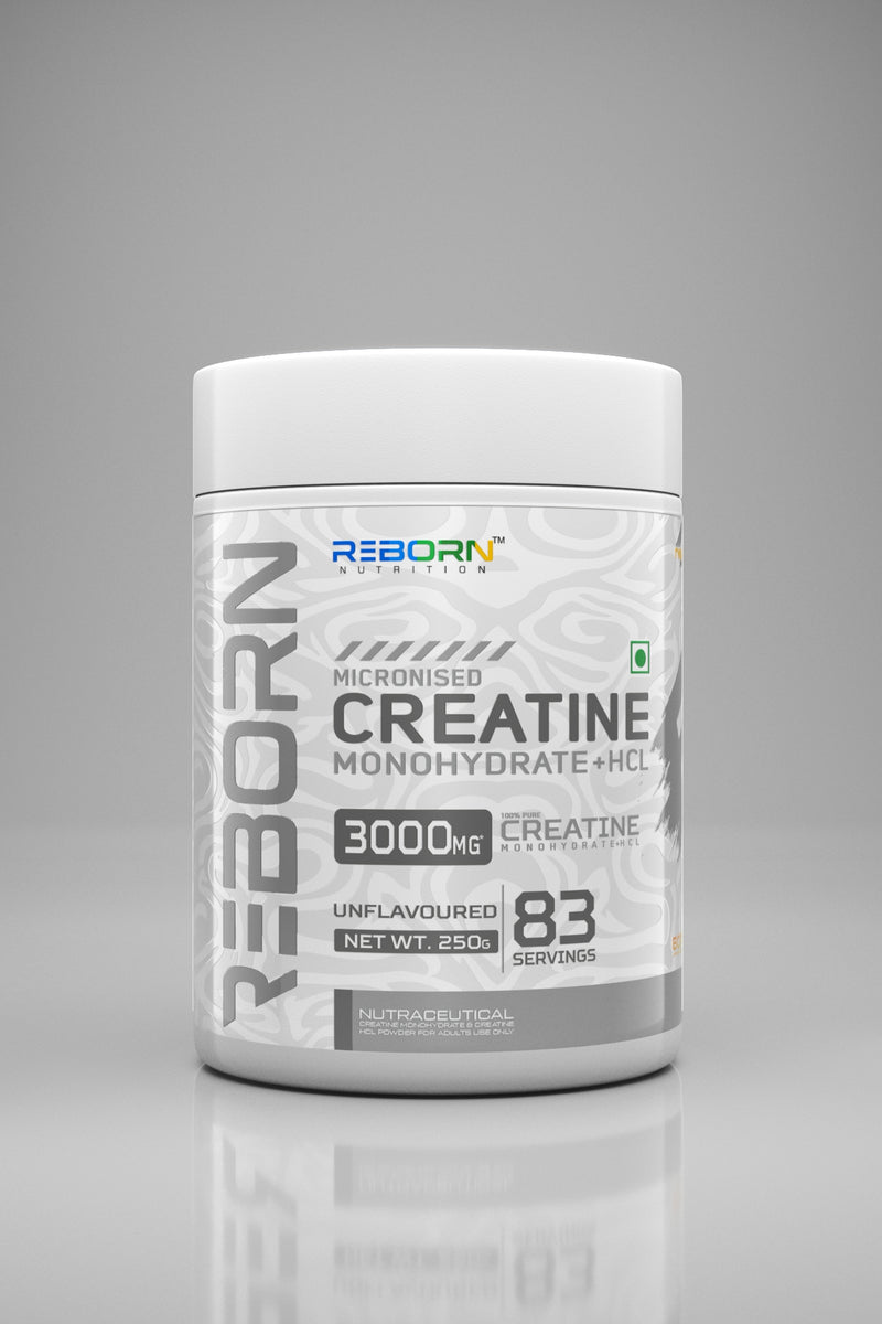 Reborn Nutrition Micronised Creatine Monohydrate + HCL | 83 Servings