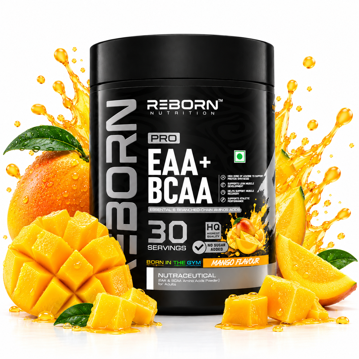 REBORN PRO EAA + BCAA SUPPLEMENT ESSENTIAL AMINO ACIDS | 30 SERVINGS