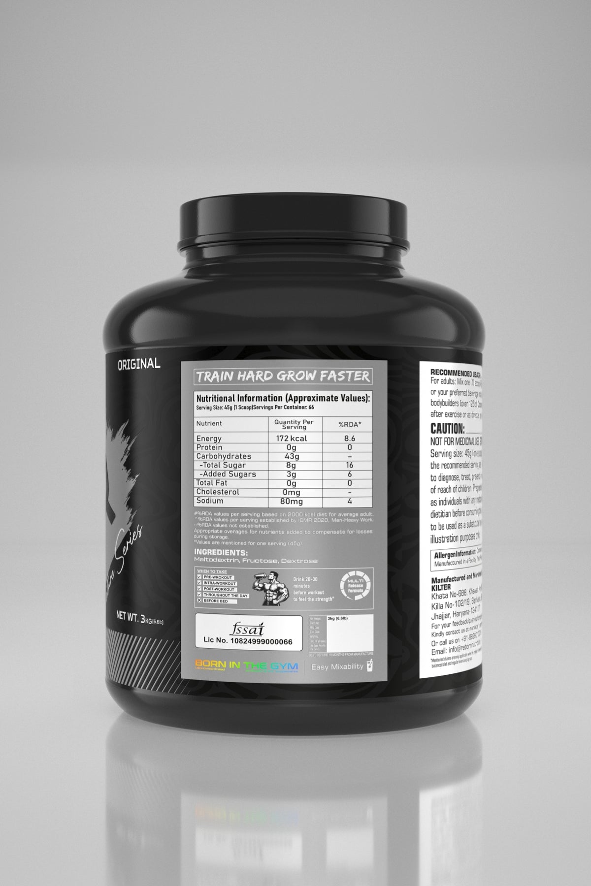 REBORN   PRO ACTIVE CARB  | 66 SERVING