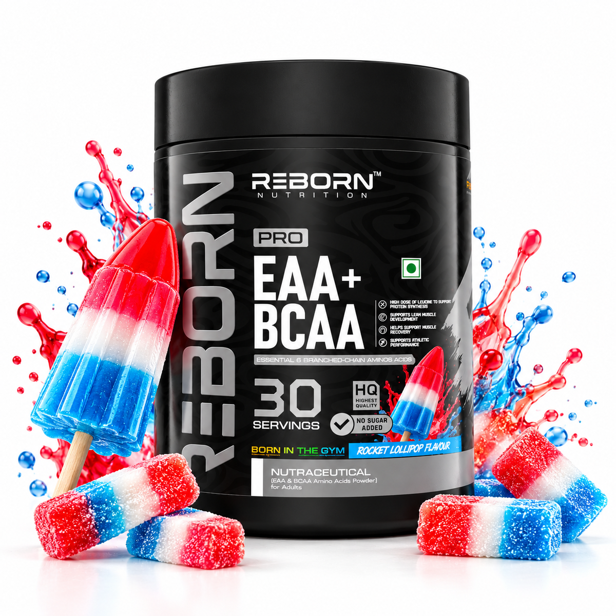 REBORN PRO EAA + BCAA SUPPLEMENT ESSENTIAL AMINO ACIDS | 30 SERVINGS