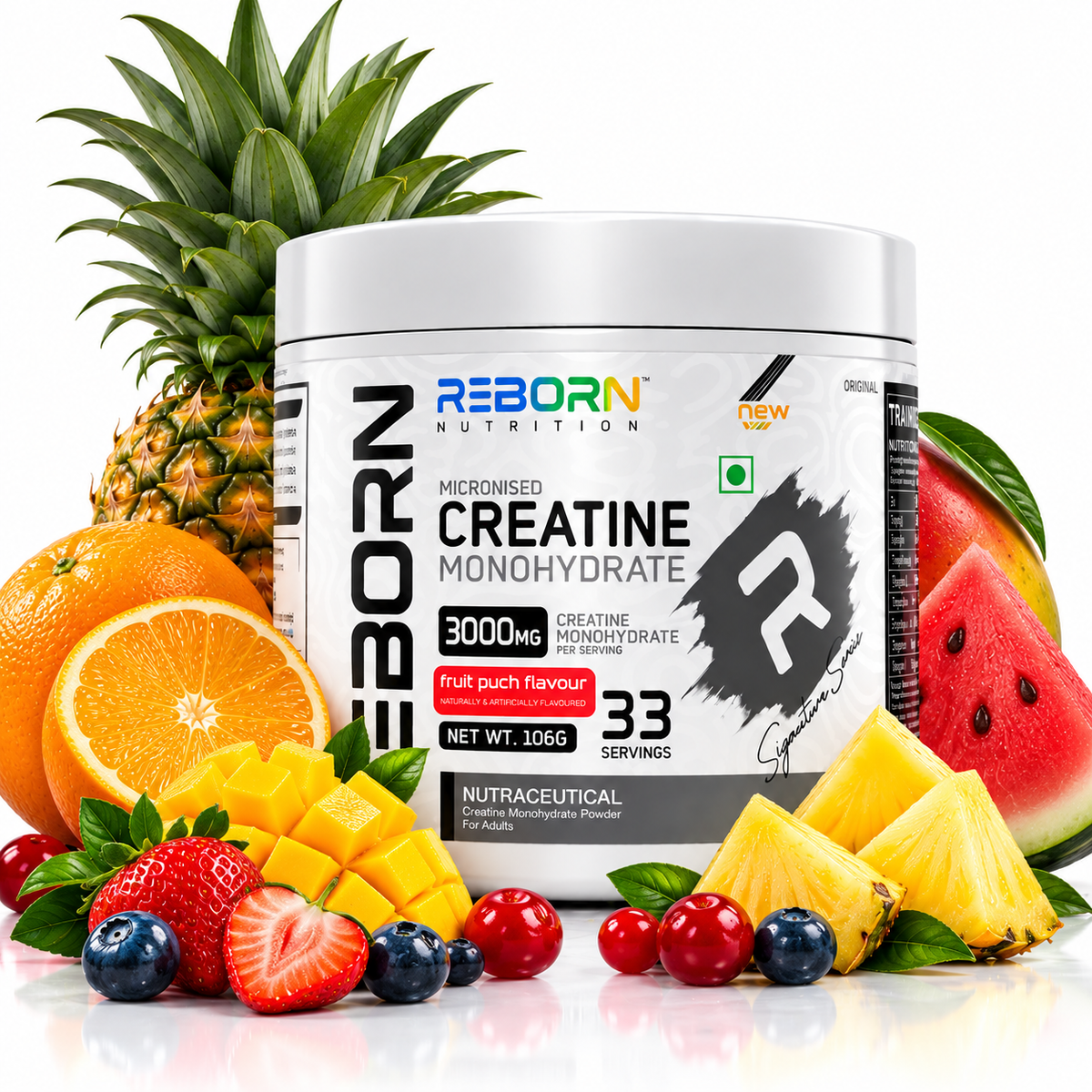 REBORN CREAWAVE CREATINE - MICRONIZED MONOHYDRATE + HCL  | 33 SERVINGS