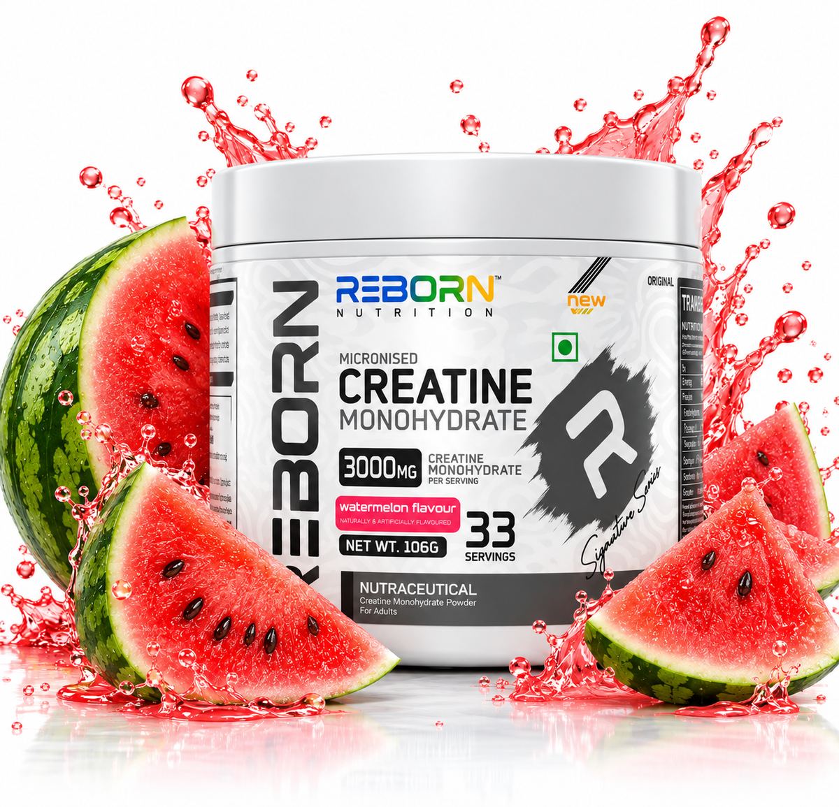 REBORN CREAWAVE CREATINE - MICRONIZED MONOHYDRATE + HCL  | 33 SERVINGS