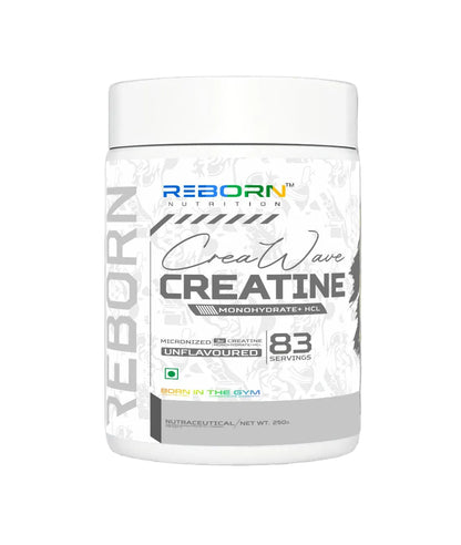 REBORN CREAWAVE CREATINE - MICRONIZED MONOHYDRATE + HCL  ,83 SERVINGS