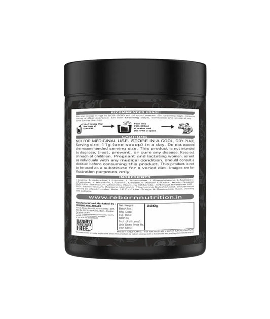 REBORN PRO EAA + BCAA SUPPLEMENT ESSENTIAL AMINO ACIDS - 30 SERVINGS