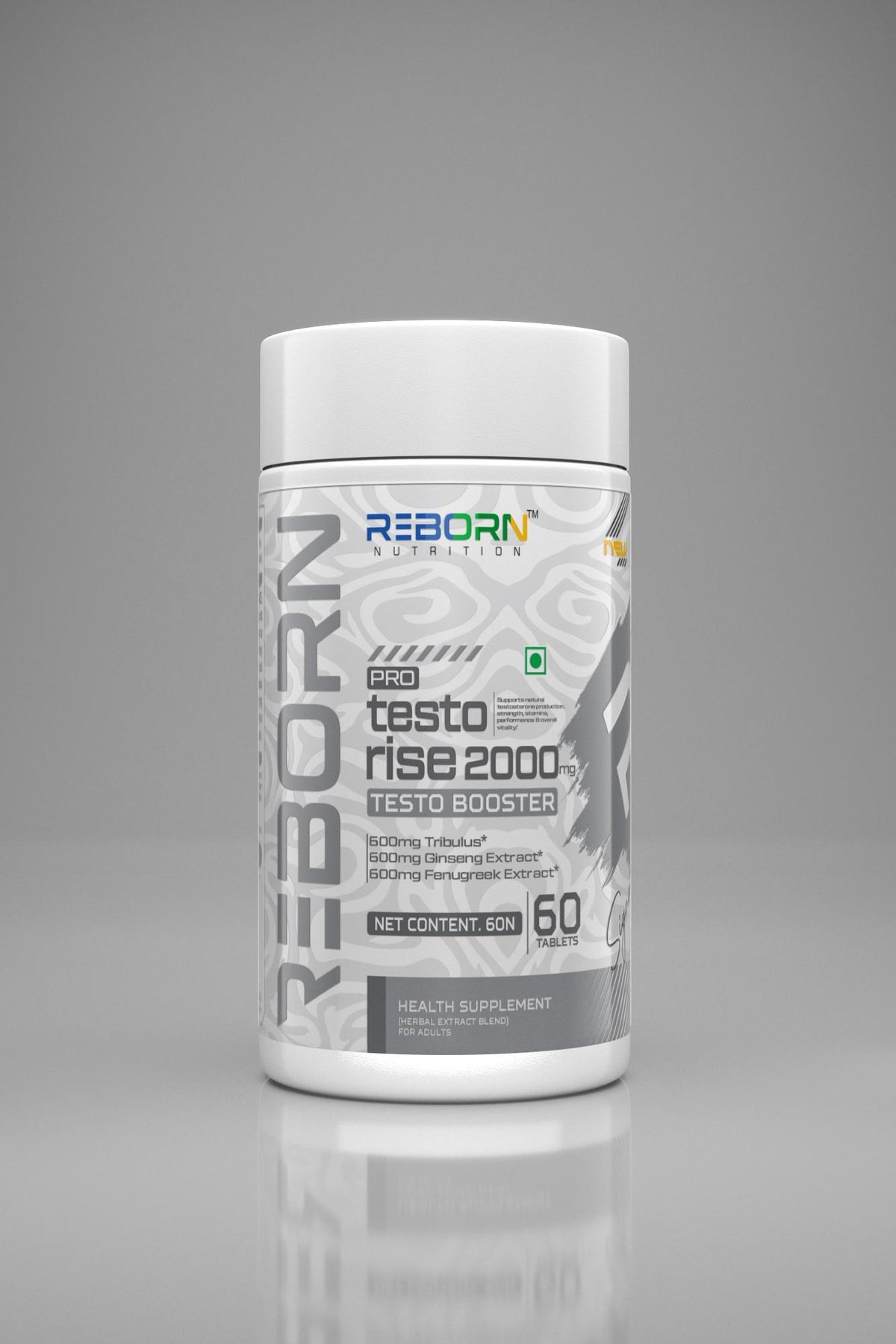 REBORN NUTRITION PRO TESTO RISE | 2000MG | 60 TABLETS