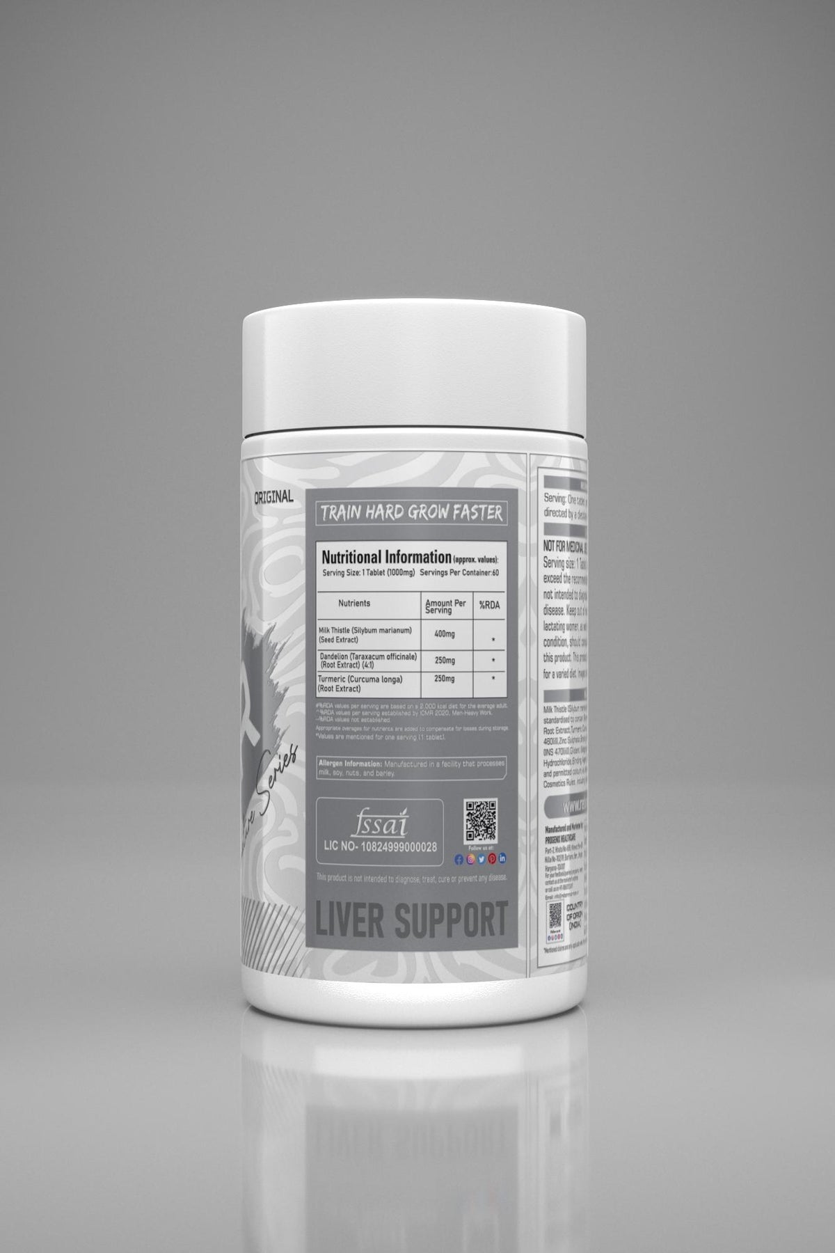 REBORN NUTRITION PRO LIVER SUPPORT | 1000MG | 60 TABLETS