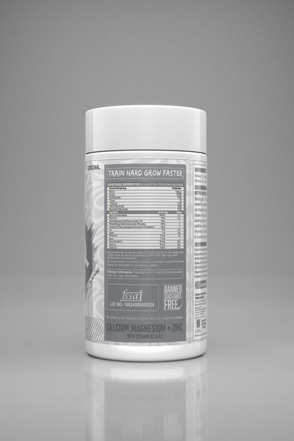 REBORN NUTRITION DAILY CALCIUM MAGNESIUM + ZINC WITH VITAMIN D3 & K2 | 60 TABLETS
