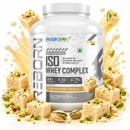 REBORN NUTRITION PRO-ACTIVE ISO WHEY COMPLEX ,25G PROTEIN | 55 Serving