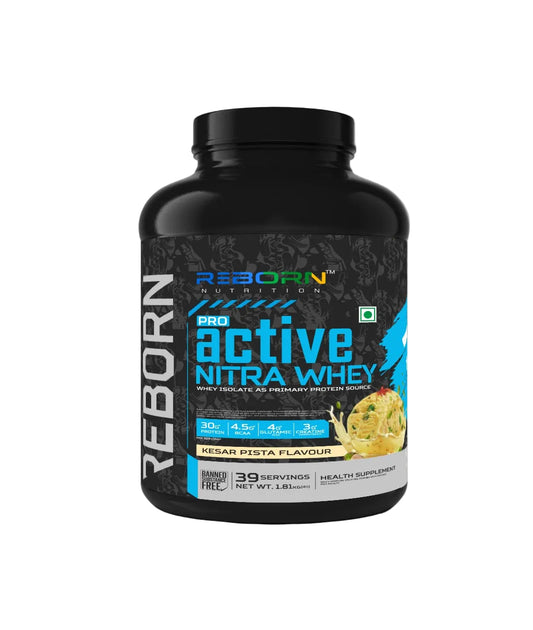 PRO ACTIVE NITRA WHEY PROTEIN  | KESAR PISTA FLAVOUR | 30g  OF PROTEIN PER  SERVINGS