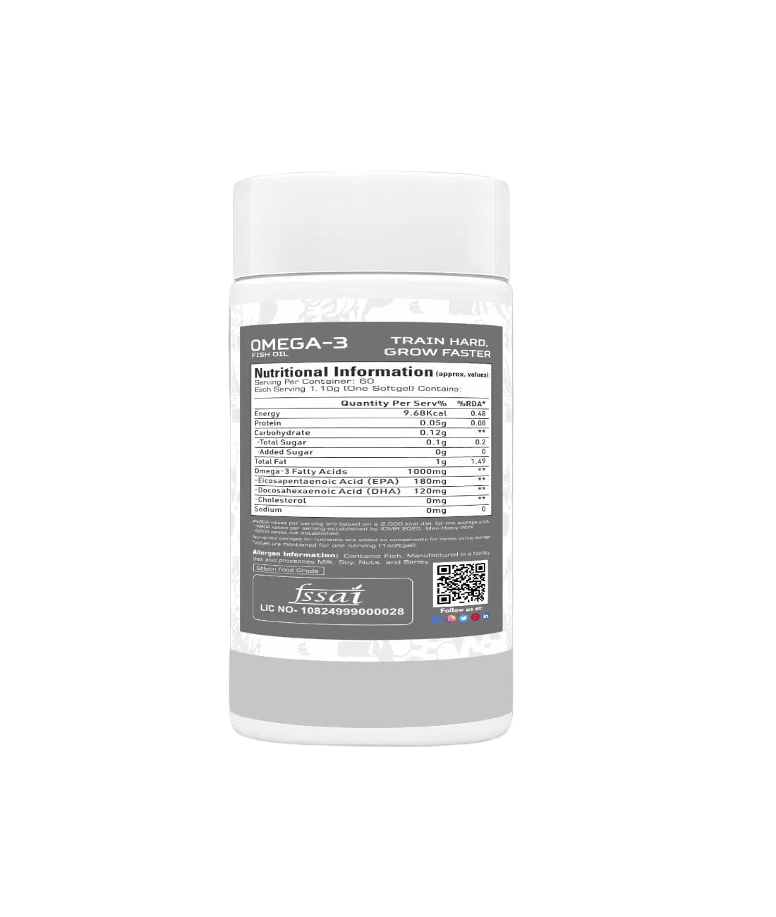 DAILY OMEGA-3 FISH OIL | 1000MG | 60 SOFTGELS