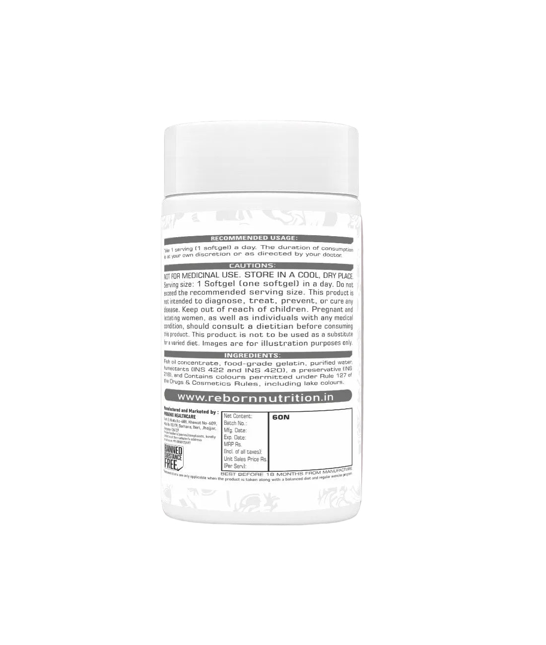 DAILY OMEGA-3 FISH OIL | 1000MG | 60 SOFTGELS